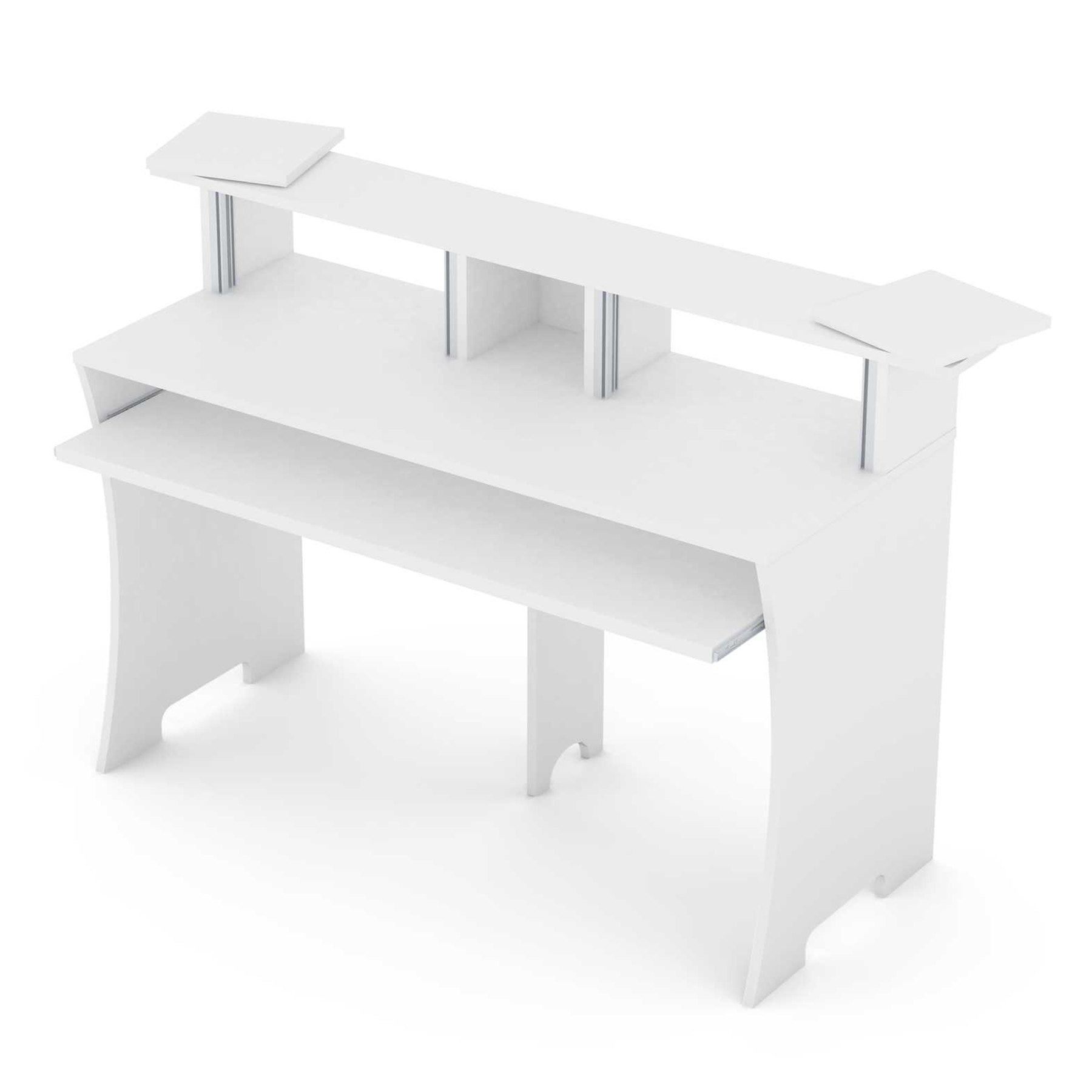 Pupitru studio, Glorious Workbenck White, MDF, dim 152x55x96 cm