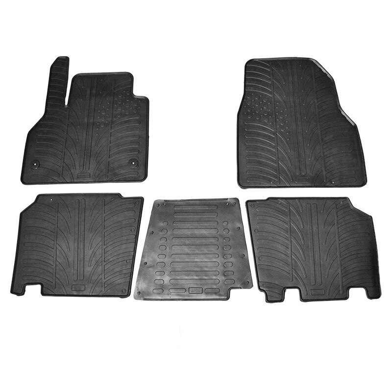 Set covorase Gledring Slovenia, cauciuc, pentru Renault Kangoo Passager 2008-/Facelift 2016-, Mercedes Citan 2012-/Facelift 2016-, negru, 5 buc