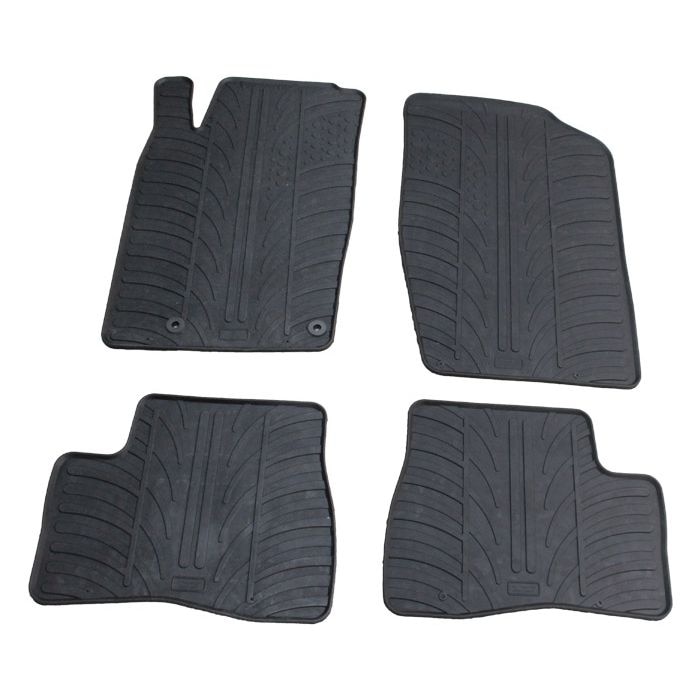 Set covorase Gledring Slovenia, cauciuc, pentru Peugeot 206 1998-2009, Hatchback si Combi, Peugeot 206+ 04.2009-, negru, 4 buc