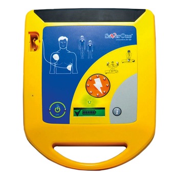 Defibrilator semi-automat SAVER ONE cu baterie nereincarcabila Defibrilator semi-automat SAVER ONE cu baterie nereincarcabila