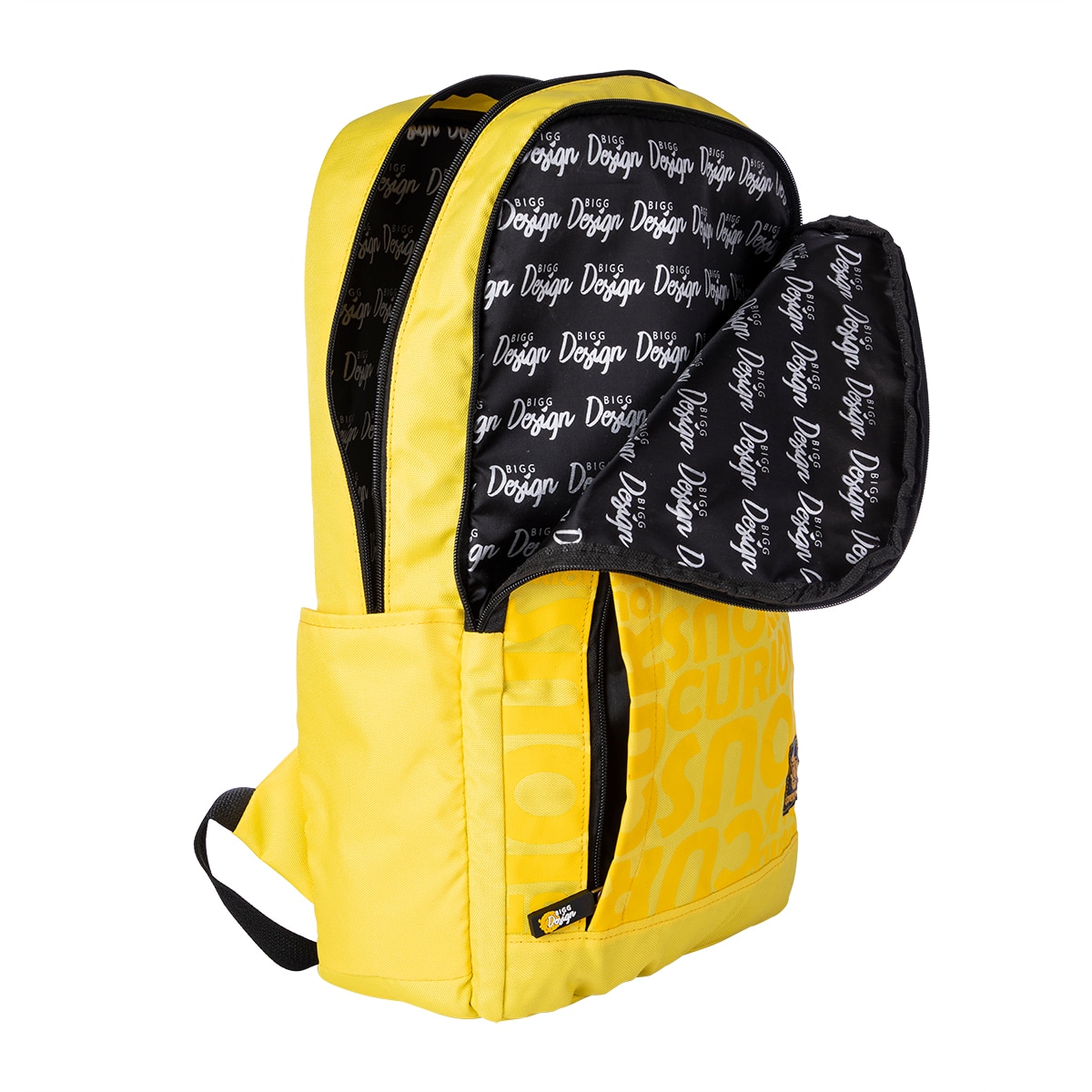 Rucsac Biggdesign, Unisex, Material durabil, Impermeabil, 17", Galben
