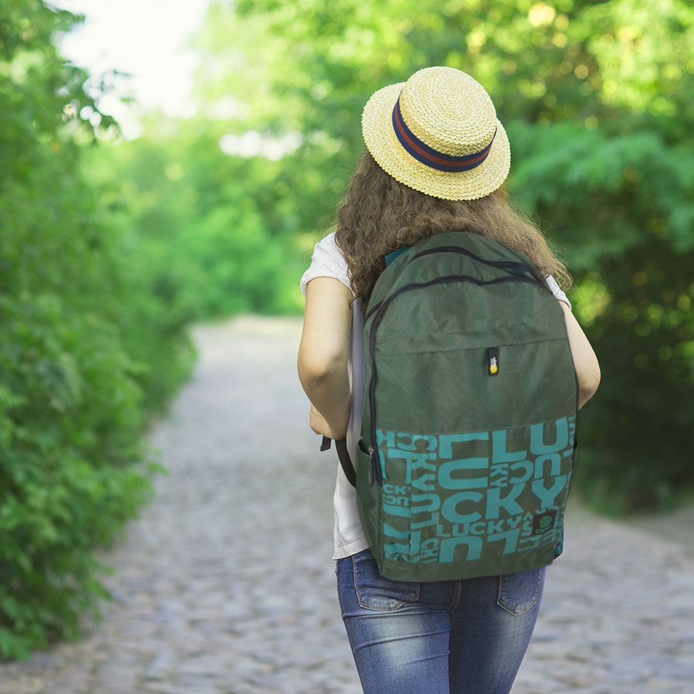 Rucsac Biggdesign, Unisex, Material durabil, Impermeabil, 17", Verde