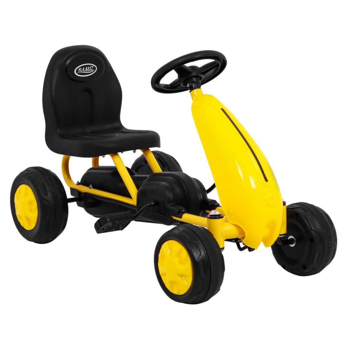 Premergator Go Kart Kola cu pedale 1-2 ani, galben - eMAG.ro