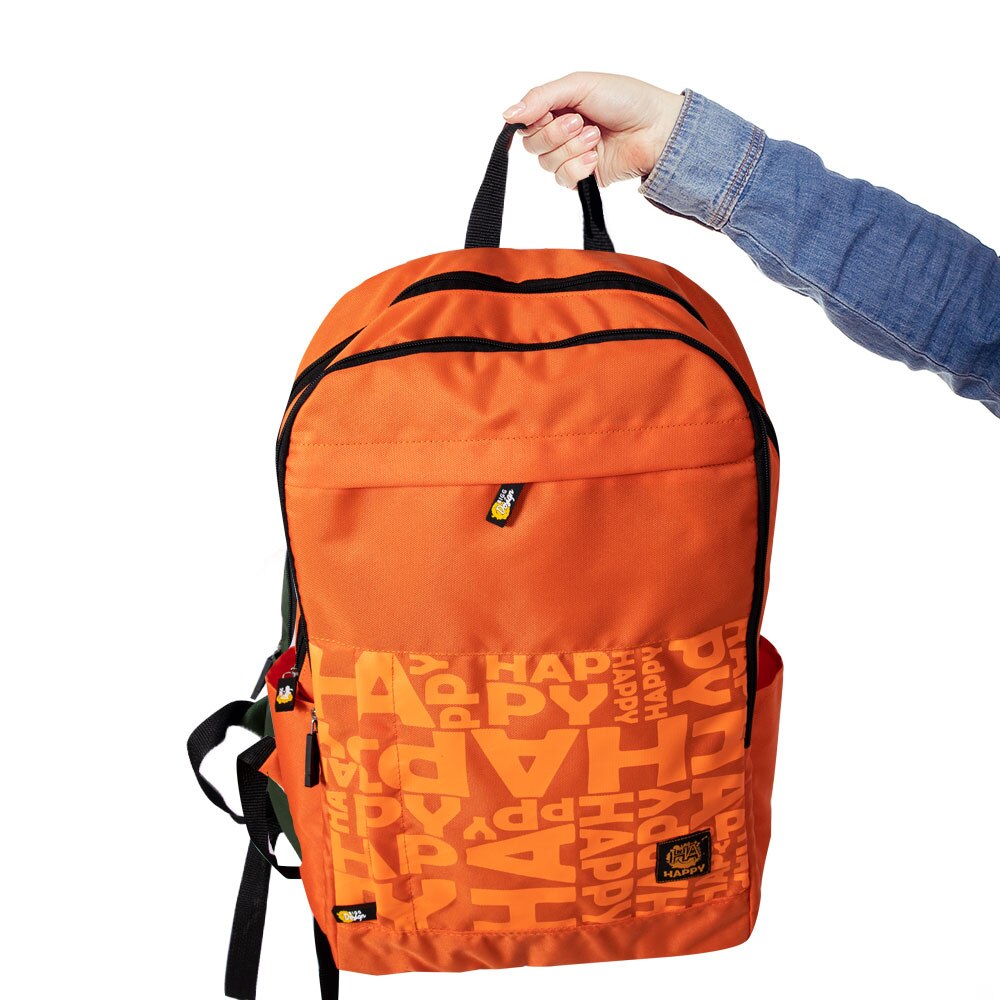 Rucsac Biggdesign, Unisex, Material durabil, Impermeabil, 17", Portocaliu