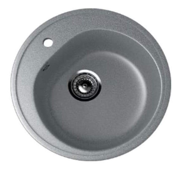 Chiuveta bucatarie,ULGRAN,rotunda,GRI,101-309, 50 cm