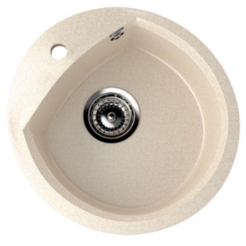 Chiuveta bucatarie, Ulgran, rotunda, bej, 407-328, 46x48x20.5 cm Chiuveta bucatarie, Ulgran, rotunda, bej, 407-328, 46x48x20.5 cm