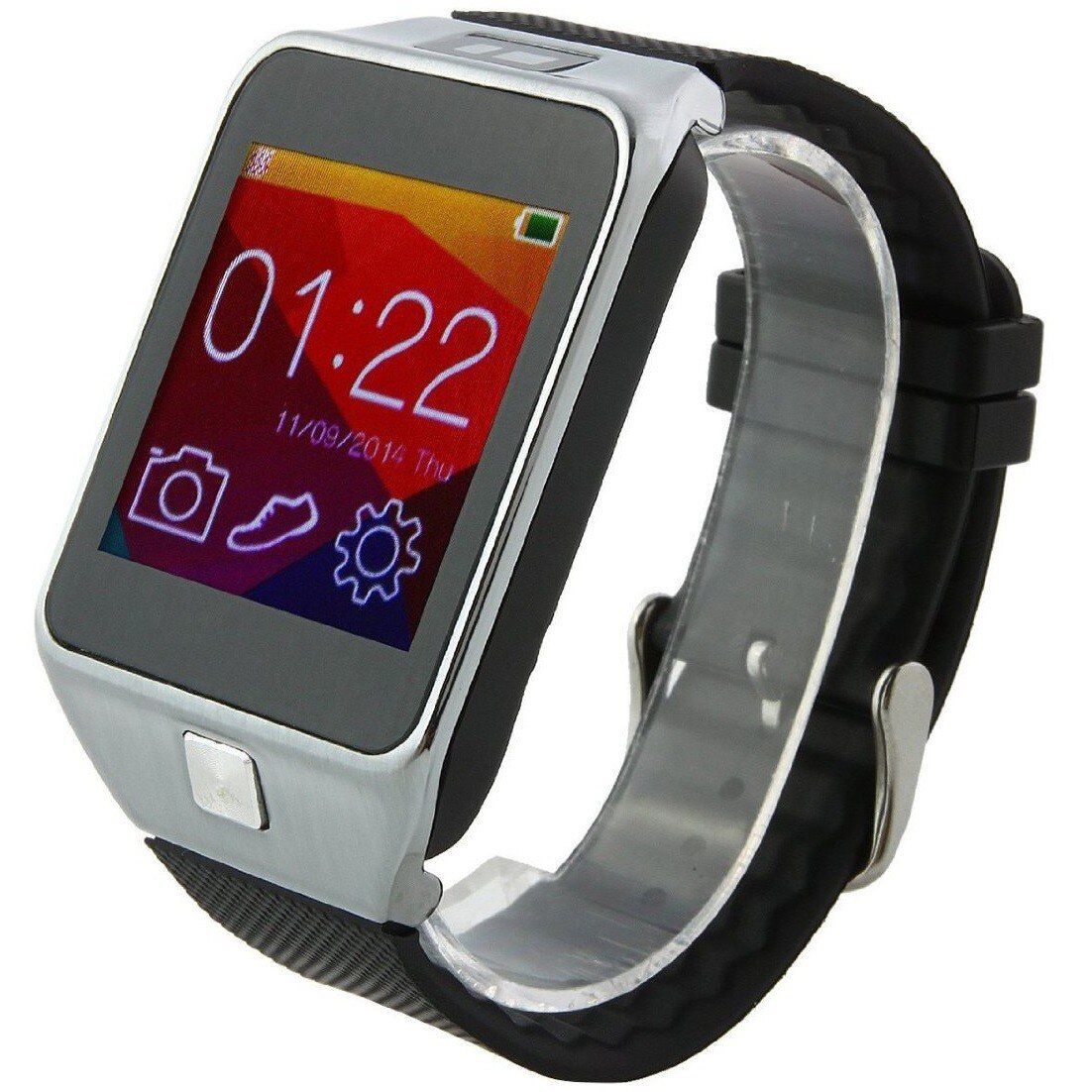 Ceas Smartwatch iUni U18 Slim, Carcasa metalica, Silver