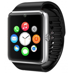 Ceas Smartwatch cu Telefon iUni GT08 S Plus, Bluetooth, Camera, Silver