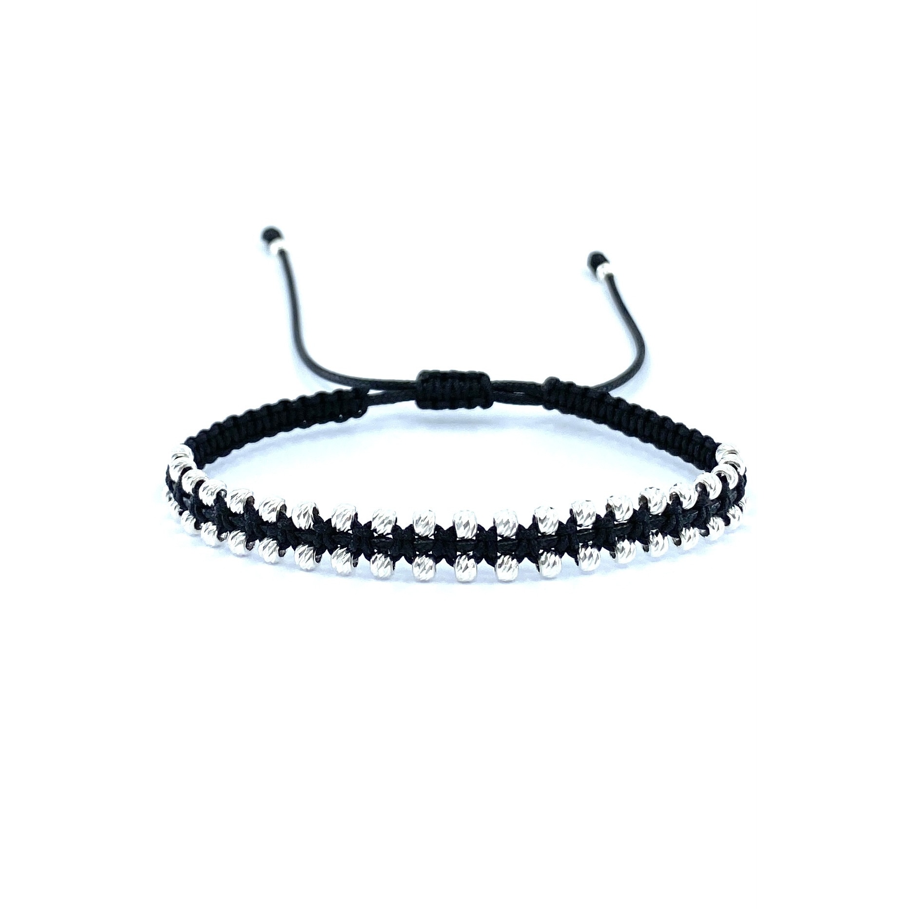 Bratara impletita Dinuzete, argint 925, argintiu