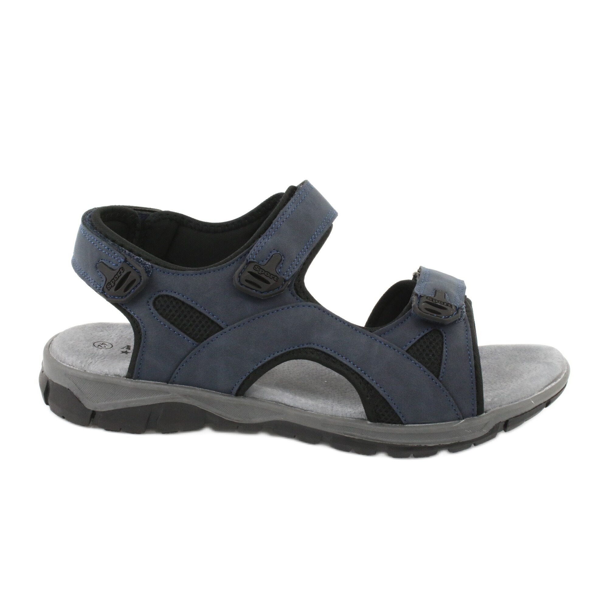 Sandale pentru barbati American Club, BM84810, Negru