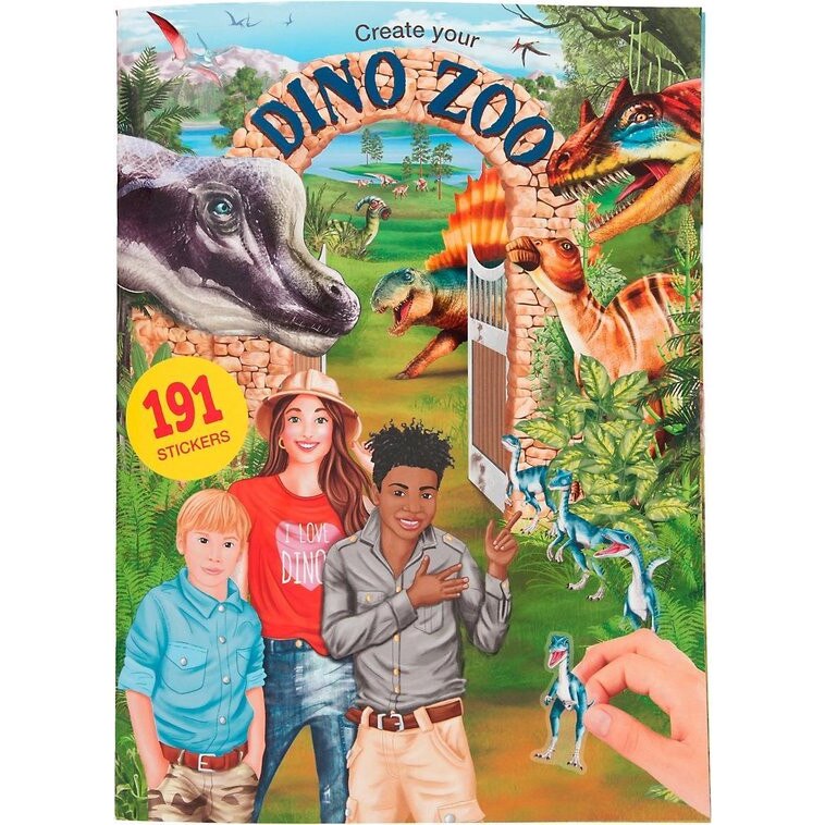Carte pentru copii Dino World, Carte de activitati, Gradina Zoologica