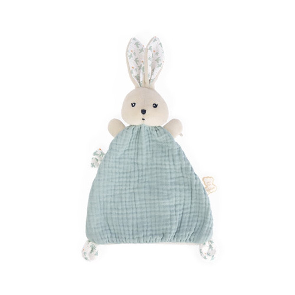 Jucarie doudou, Kaloo, K'Doux, iepuras, din bumbac organic, albastru
