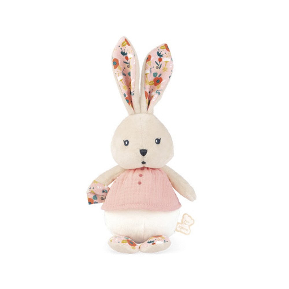 Jucarie textila, Kaloo, K'Doux, iepuras, roz, 25 cm