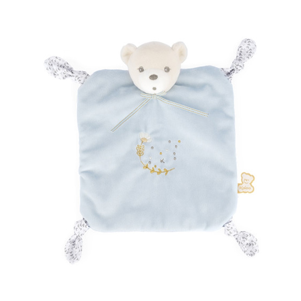 Jucarie doudou, Kaloo, Perle, ursulet albastru, 20 cm
