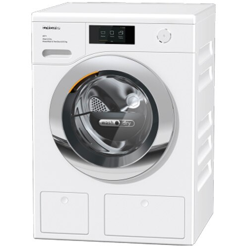 Masina de spalat rufe cu uscator Miele WTR 860 WPM, Spalare 8 kg, Uscare 5 kg, 1600 rpm, Clasa A, TwinDos, QuickPower, Alb