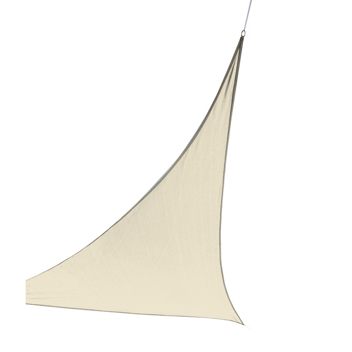 Водоустойчива слънцезащита, SunShade, 3.5x3.5x3.5m, бежова.