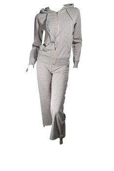 Compleu sport fete, Gri deschis Compleu sport fete, Gri deschis