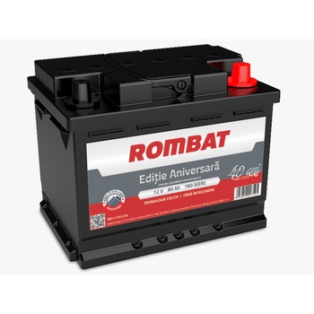 Acumulator auto ROMBAT Editie Aniversara 12V 80Ah 780 A Acumulator auto ROMBAT Editie Aniversara 12V 80Ah 780 A
