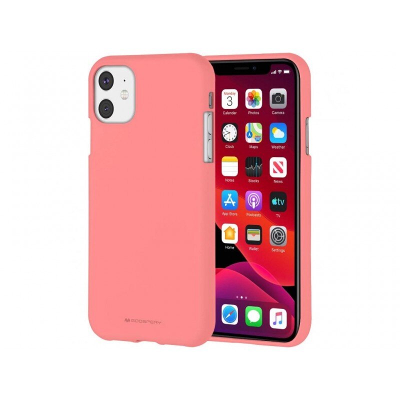 Husa Spate Mercury Goospery Soft Jelly Compatibila Cu iPhone 11, Roz