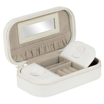 Cutie de bijuterii Flamingo, Multi Casa, Plastic, Alb/Roz, 10 x 5 cm Cutie de bijuterii Flamingo, Multi Casa, Plastic, Alb/Roz, 10 x 5 cm