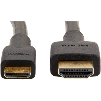 Cablu mini HDMI la HDMI, 4K, 60 Hz, 2 m, Negru Cablu mini HDMI la HDMI, 4K, 60 Hz, 2 m, Negru