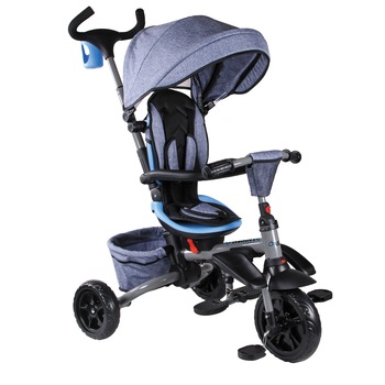 Tricicleta Mondo Moovi - On & Go Explore, albastru Tricicleta Mondo Moovi - On & Go Explore, albastru