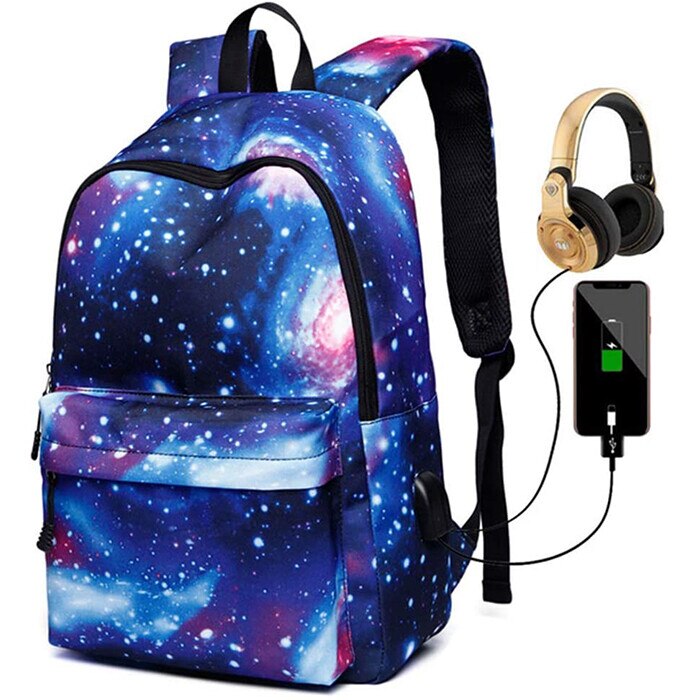 Galaxy pentru scoala, Port de incarcare USB, Multicolor