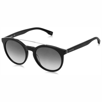 Ochelari de soare dama Lacoste Round Shiny Black/Grey Degrade L821S/001 Ochelari de soare dama Lacoste Round Shiny Black/Grey Degrade L821S/001
