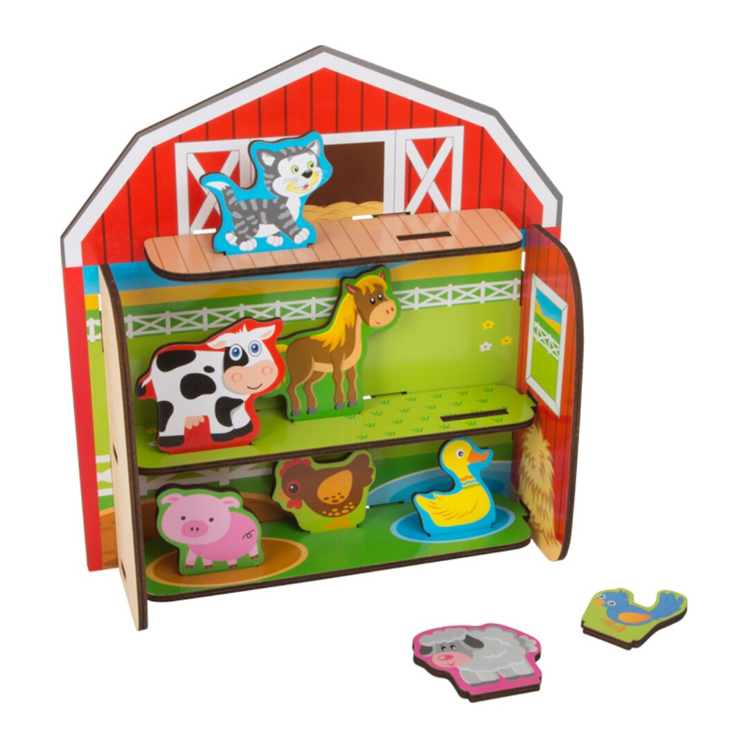 Kit de construit din lemn Ferma animalelor L60