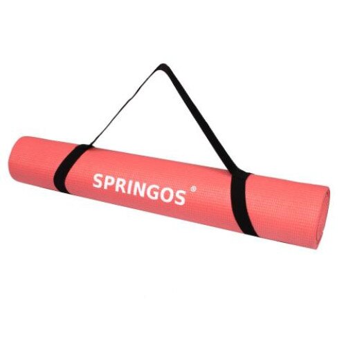Saltea fitness , yoga , pilates , gimnastica 173 x 61 x 0,4 cm, Springos Roz Neonowa