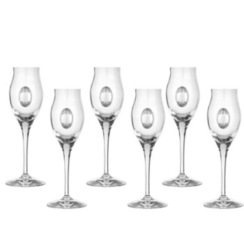 Set 6 pahare sticla de rachiu, Invino, Invino, DG035, RCR Italia, 100 ml Set 6 pahare sticla de rachiu, Invino, Invino, DG035, RCR Italia, 100 ml