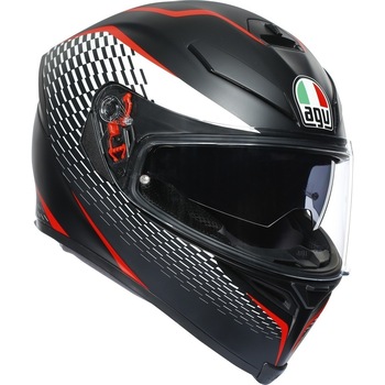 Casca AGV K5-S THUNDER 2020, Negru/Alb/Rosu, MS Casca AGV K5-S THUNDER 2020, Negru/Alb/Rosu, MS