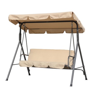 Balansoar pentru gradina cu 2 locuri, bej, confortabil si rezistent, dimensiune 170x110153 cm Balansoar pentru gradina cu 2 locuri, bej, confortabil si rezistent, dimensiune 170x110153 cm