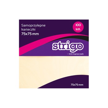 Notite Adezive Strigo 7X75mm 100 File Galben Pastel Notite Adezive Strigo 7X75mm 100 File Galben Pastel