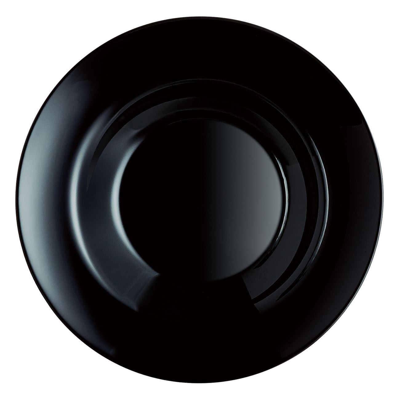 Set 6 farfurii negre pentru paste, Arcopal, 28.5cm