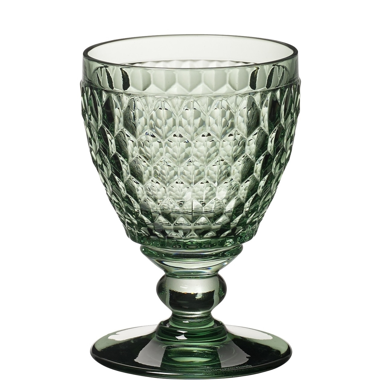 Set 4 pahare de vin alb, Villeroy & Boch, Boston, 230 ml, sticla cristal, verde