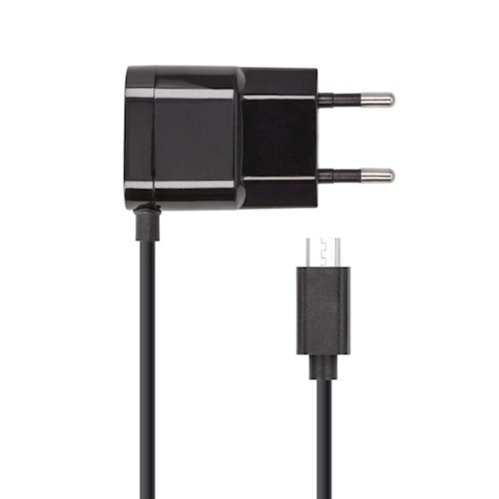 Forever fekete micro usb hálózati töltő 1A