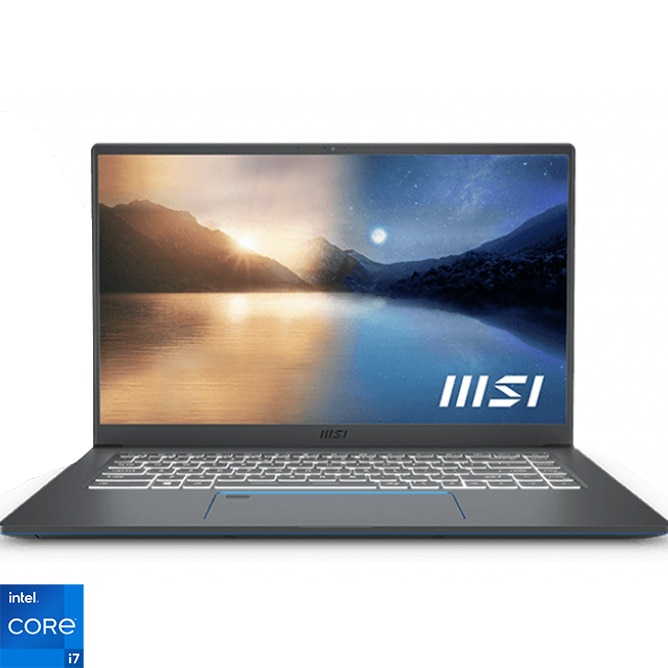 Laptop MSI Prestige 15 A11SCX-283XRO cu procesor Intel Core i7-1185G7, 15.6