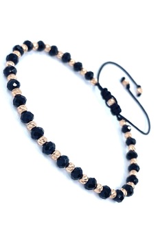 Bratara ajustabila Dinuzete, argint 925 si cristale, negru/roz Bratara ajustabila Dinuzete, argint 925 si cristale, negru/roz