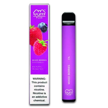 Kit tigara electronica tip narghilea PUFF PLUS, Aroma Berry Mix, 5% saruri de nicotina, Violet Kit tigara electronica tip narghilea PUFF PLUS, Aroma Berry Mix, 5% saruri de nicotina, Violet