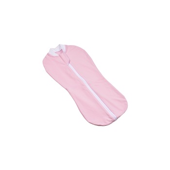 Sistem de infasat bumbac organic, culoare roz pal 0-3 luni Sistem de infasat bumbac organic, culoare roz pal 0-3 luni
