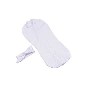 Set Sistem de infasat si bentita bumbac organic ,culoare roz, 0-3 luni Set Sistem de infasat si bentita bumbac organic ,culoare roz, 0-3 luni