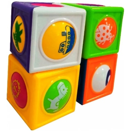 Cuburi colorate bebelusi - Roller Blocks