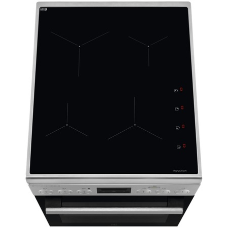 Aragaz Electrolux LKR560000X, Inductie, 4 zone de gatit, Cuptor electric multifunctional, Booster, SteamBake, AirFry, Autocuratare catalitica, Grill electric, Clasa A, 50 cm, Inox