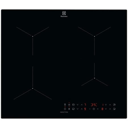 Plita incorporabila Electrolux LIL61434C, Inductie, 4 zone de gatit, Conectivitate hota, Booster, Timer, 60 cm, Negru