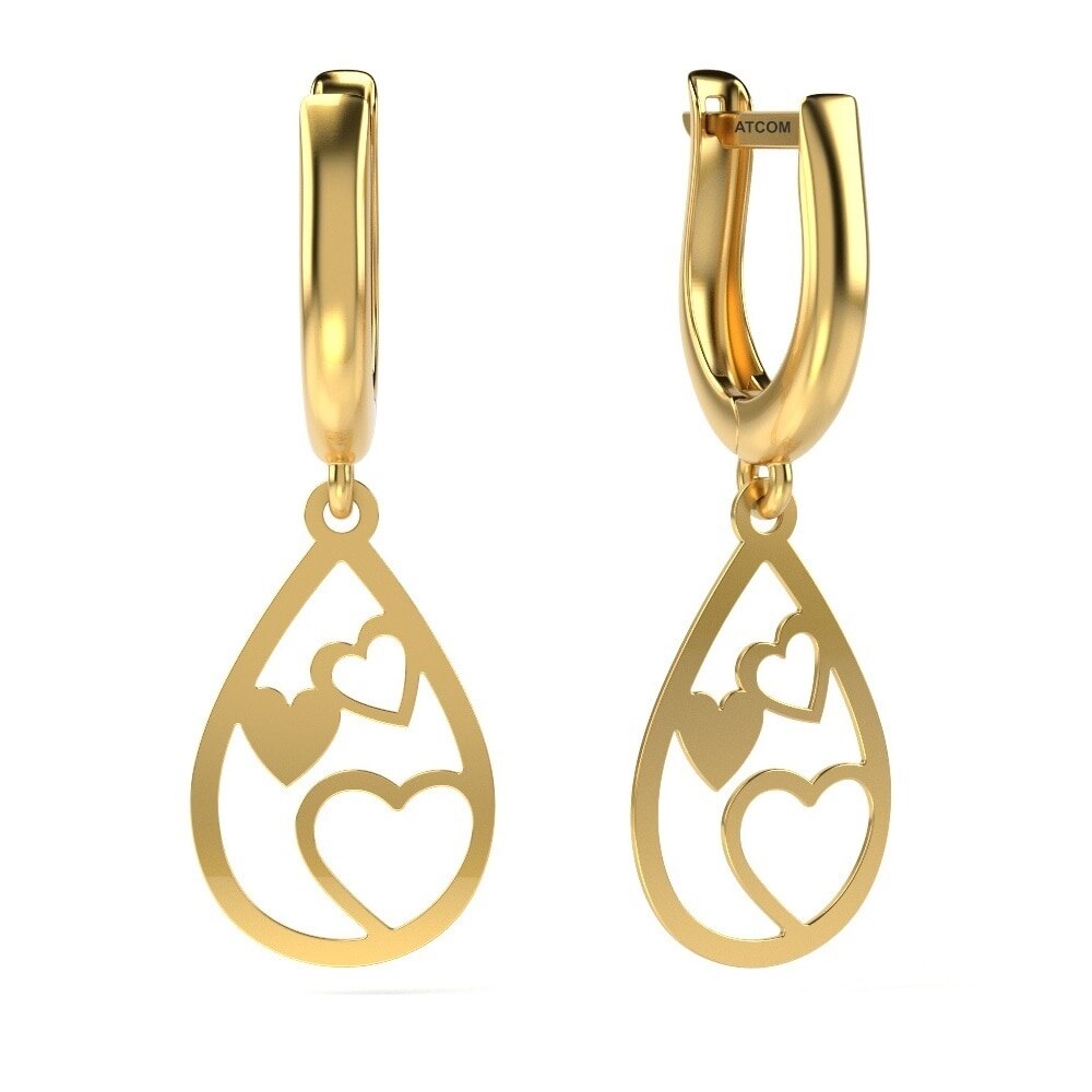 Cercei din aur model 02