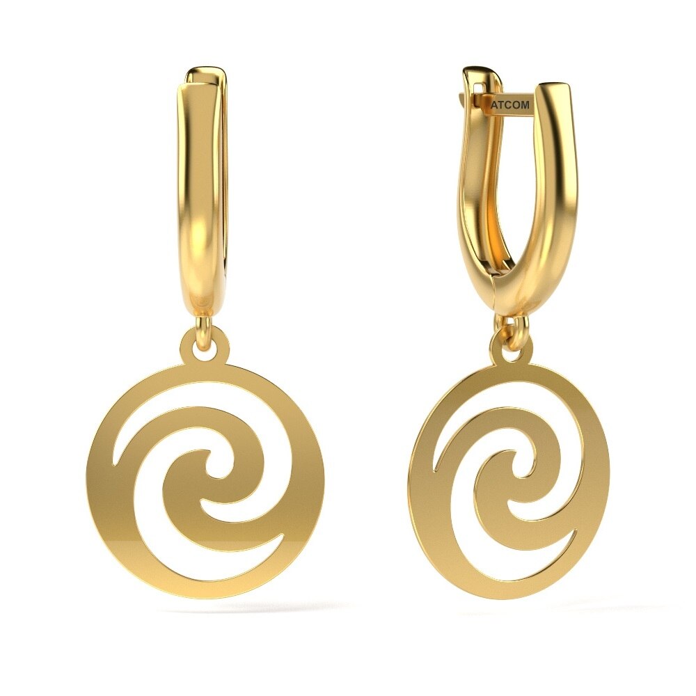 Cercei din aur model 10