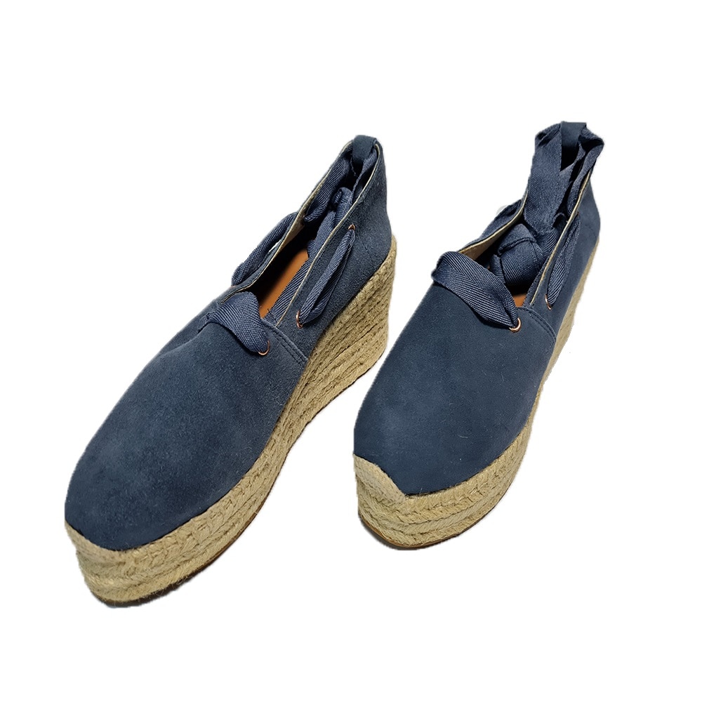 Pantofi din piele intoarsa, cu platforma, Other Story, albastru, 40