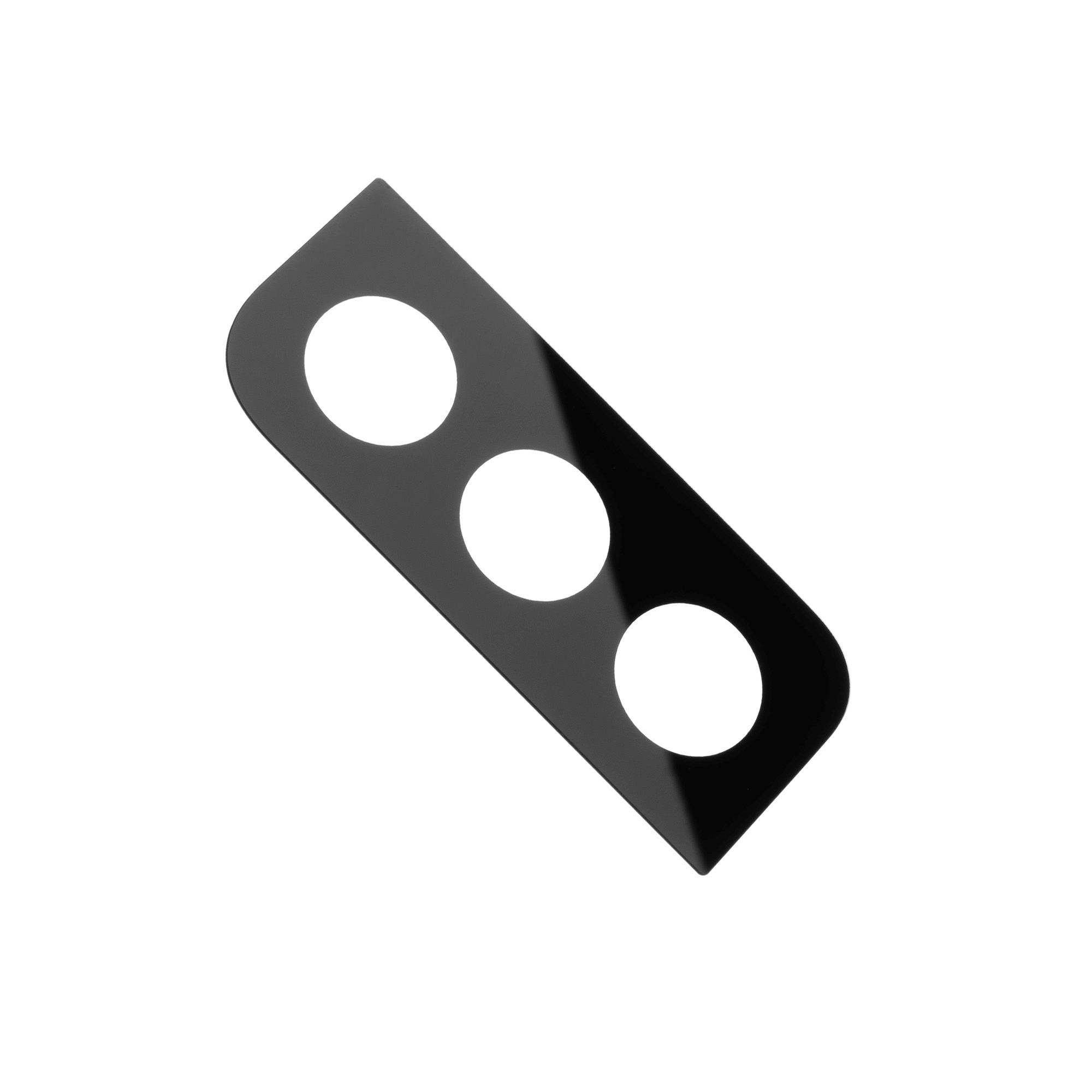 Folie sticla pentru Samsung Galaxy S21, protectie camera spate Fixed, Negru