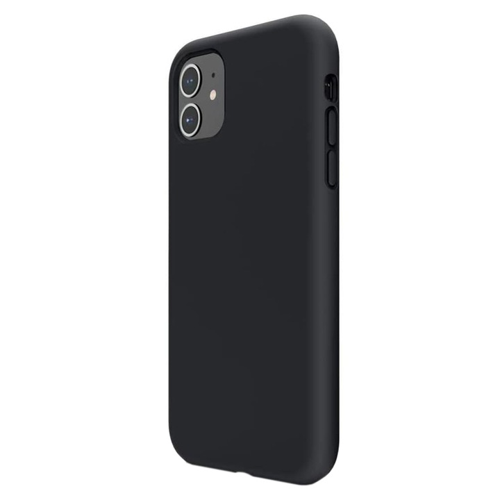 Съвместим силиконов кейс Huawei P Smart 2021, Soft Edge, черен